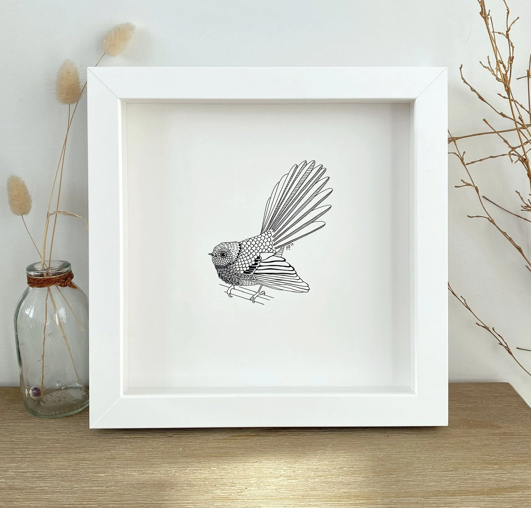 Fantail Art Print — Jennifer Greengrass